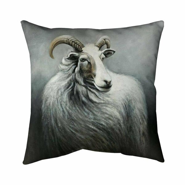 Begin Home Decor 26 x 26 in. Cashmere Goat-Double Sided Print Indoor Pillow 5541-2626-AN214